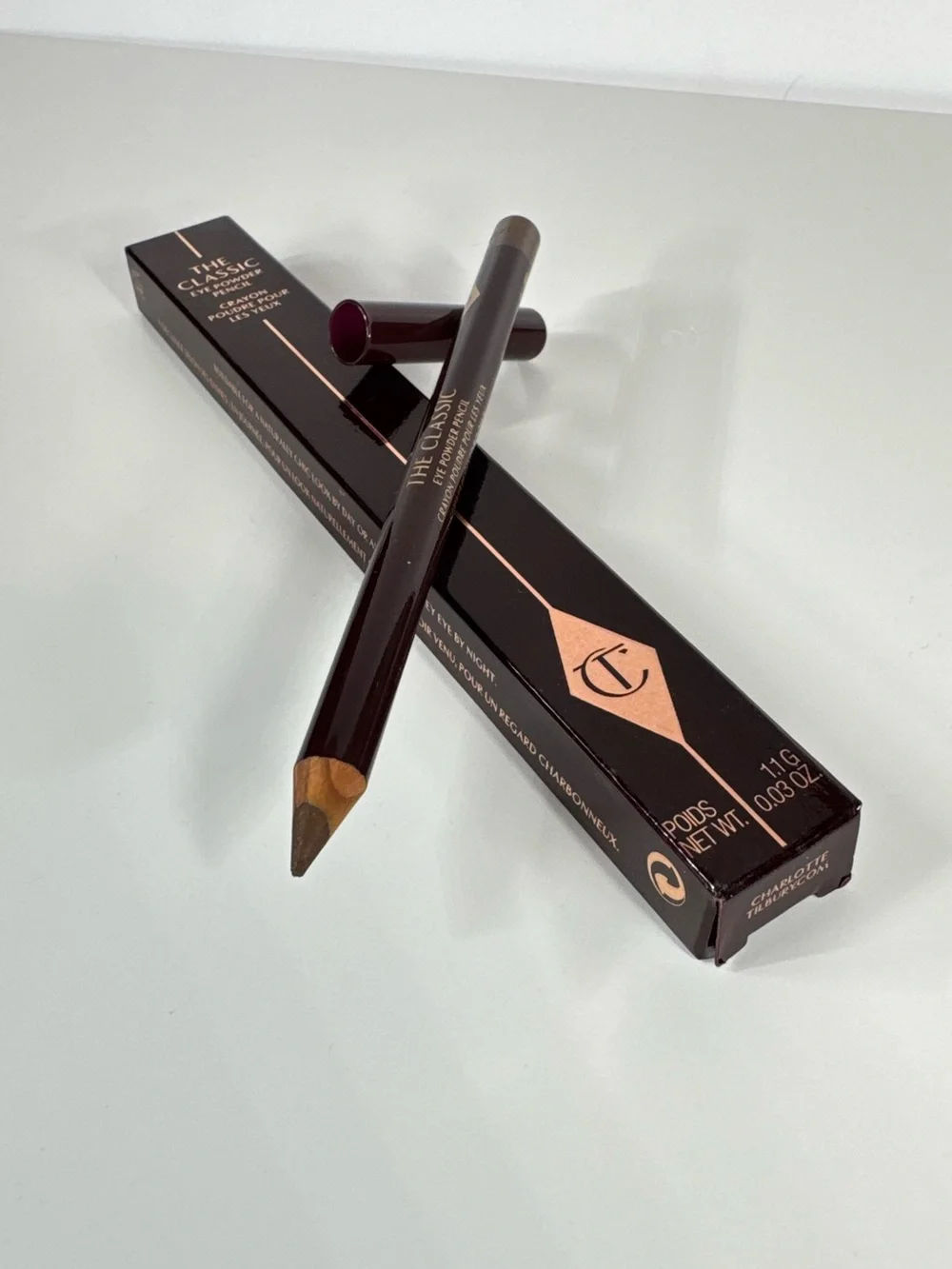 Charlotte Tilbury The Classic Eye Powder Pencil Shimmering Brown NEW Full Size